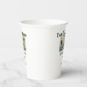 家族の名前を追加する写真年の素朴なヴィンテージ 紙コップ (右)