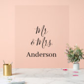 家族の名前を追加する日付結婚式の引き出物g アクリルサイン (ウェディング)