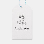 家族の名前を追加する日付結婚式の引き出物g ギフトタグ (裏面)