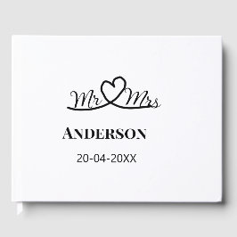 家族の名前を追加する日付結婚式の引き出物g ゲストブック