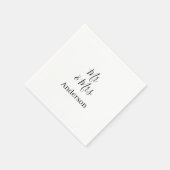 家族の名前を追加する日付結婚式の引き出物g スタンダードカクテルナプキン (角)