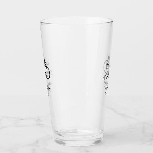 家族の名前を追加する日付結婚式の引き出物g タンブラーグラス (左)