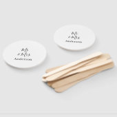 家族の名前を追加する日付結婚式の引き出物g ハンドファン (組立なし)