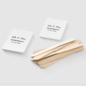 家族の名前を追加する日付結婚式の引き出物g ハンドファン (組立なし)