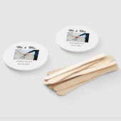 家族の名前を追加する日付結婚式の引き出物g ハンドファン (組立なし)