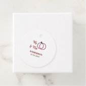 家族の名前を追加する日付結婚式の引き出物g フェイバータグ (インサイチュ)