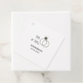 家族の名前を追加する日付結婚式の引き出物g フェイバータグ (インサイチュ)