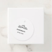 家族の名前を追加する日付結婚式の引き出物g フェイバータグ (インサイチュ)