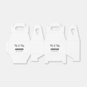 家族の名前を追加する日付結婚式の引き出物g フェイバーボックス (折り畳みなし)