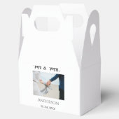 家族の名前を追加する日付結婚式の引き出物g フェイバーボックス (オープン)