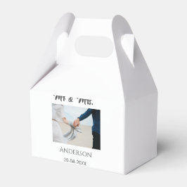 家族の名前を追加する日付結婚式の引き出物g フェイバーボックス