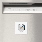 家族の名前を追加する日付結婚式の引き出物g マグネット (インサイチュ (食洗機))