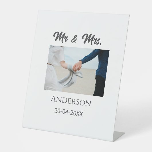 家族の名前を追加する日付結婚式の引き出物g 台座サイン (正面)