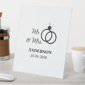 家族の名前を追加する日付結婚式の引き出物g 台座サイン (インサイチュ)