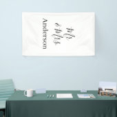 家族の名前を追加する日付結婚式の引き出物g 横断幕 (トレードショー)