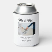 家族の名前を追加する日付結婚式の引き出物g 缶クーラー (缶裏面)