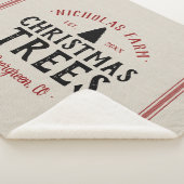 家族の名前クリスマスツリーファームグレインサック シェルパブランケット (3/4)