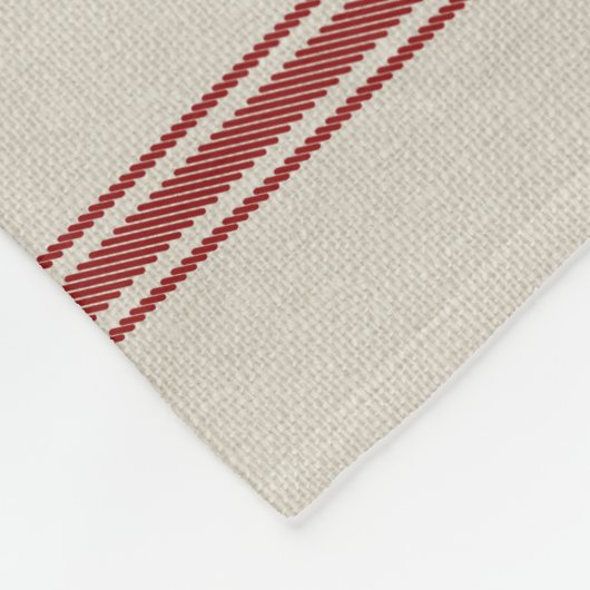 家族の名前クリスマスツリーファームグレインサック フリースブランケット (角)