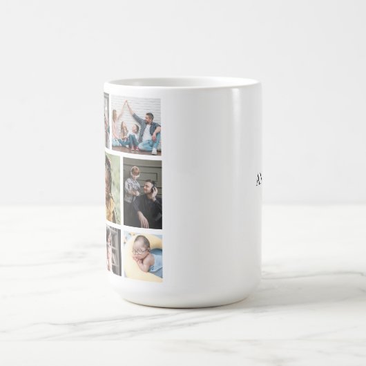 家族の名前コーヒーマグ付き9枚 コーヒーマグカップ (中央)