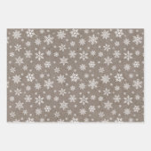 家族の名前シンプルクリスマス休暇クラフトラピン ラッピングペーパーシート (正面3)