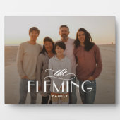 家族の名前パーソナライズされた写真デスクトップのプラーク フォトプラーク (正面)