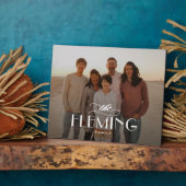 家族の名前パーソナライズされた写真デスクトップのプラーク フォトプラーク (側面)