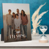 家族の名前パーソナライズされた写真デスクトップのプラーク フォトプラーク (側面)