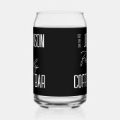 家族の名前ブラックコーヒーとホワイトコーヒー ガラス缶 (右)