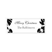 家族の名前メリークリスマスメッセージ ラバースタンプ (インプリント)