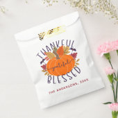 家族の名前感謝の感謝の感謝の賛美感謝祭 フェイバーバッグ (封をした状態)