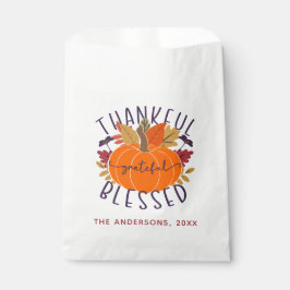 家族の名前感謝の感謝の感謝の賛美感謝祭 フェイバーバッグ