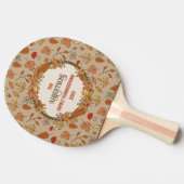 家族の名前感謝祭紅葉 卓球ラケット (横)