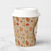 家族の名前感謝祭紅葉 紙コップ (右)