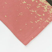 家族の名前3フォトコラージュ素朴抽象芸術 フリースブランケット (角)