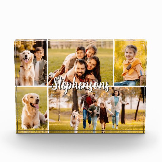 家族の名前5フォトコラージスクリプト フォトブロック (正面)