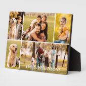 家族の名前5写真コラージュ写真 フォトプラーク (側面)