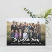 家族の喜びの写真 ホリデー カード クリスマス カード (スタンド正面)
