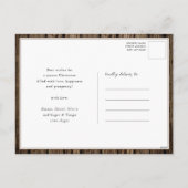 家族の喜び |雪&ヴィンテージウッド7フォトコラージュ シーズンポストカード (裏面)