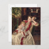 家族の喧嘩、1890 ポストカード (正面/裏面)