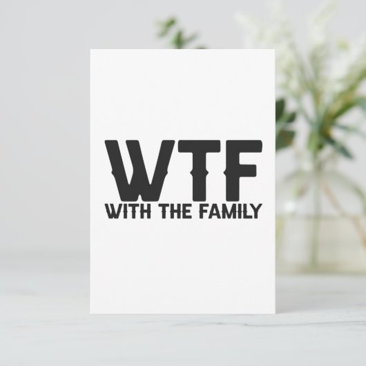 家族の夏休みマッおもしろいチングでWTF サンキューカード (スタンド正面)