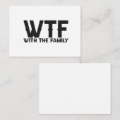 家族の夏休みマッおもしろいチングでWTF ノートカード (正面/裏面)