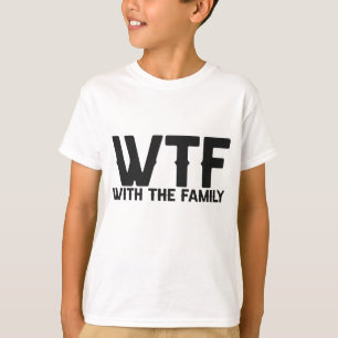 家族の夏休みマッおもしろいチングでWTF Tシャツ