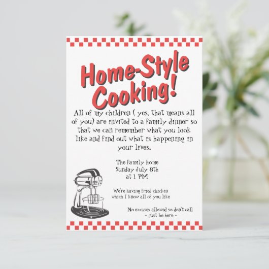 家族の夕食に招待状 招待状 (スタンド正面)