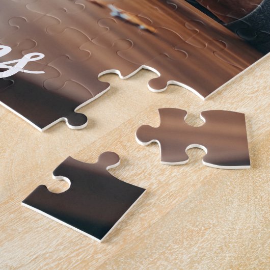 家族の夜のパーソナライズされた写真ギフト ジグソーパズル (側面)