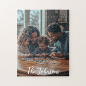 家族の夜 オーダーメイド写真ギフト ジグソーパズル (縦)