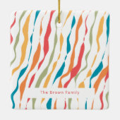 家族の大切な思い出が詰まったレトロなクリスマスオーナメント セラミックオーナメント (裏面)