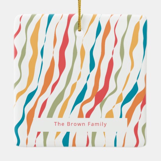 家族の大切な思い出が詰まったレトロなクリスマスオーナメント セラミックオーナメント (裏面)