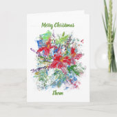 家族の大切生き延びさパーソナライズされた カード (正面)