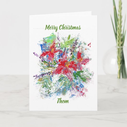 家族の大切生き延びさパーソナライズされた カード (正面)