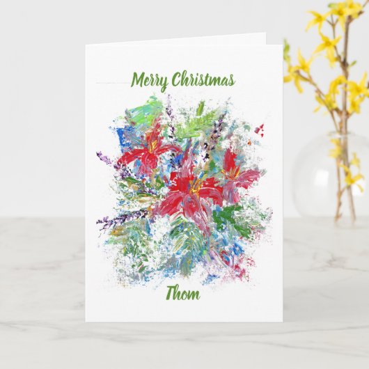 家族の大切生き延びさパーソナライズされた カード (黄色い花)